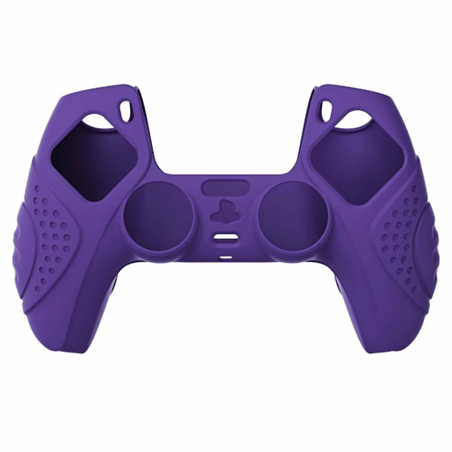 DS5 DUALSENSE CONTROLLER SURE GRIP SILICONE GLOVE With Black Joystick Caps Guardian Edition Dark ...