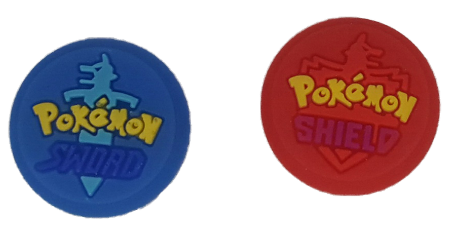 NS Switch Joy-con Pokemon Shield Thumb Grips Silicone Rubber Red Blue