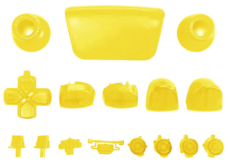 PS5 Dualsense Controller Full Button Clear Yellow