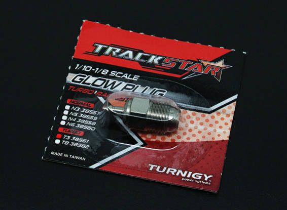 TrackStar 1/10~1/8 Scale Turbo Glow Plug No.3 (Hot) - 0.05kg