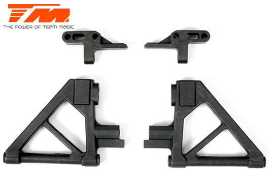 Team Magic Spare Part - G4JS/JR/D - Front Lower Arm with Up/Down Stop Mount- TM-502160 - 0.10kg