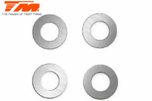 Team Magic Washers - 3 x 6 x 0.5mm Steel (4 pcs) - TM-502294 - 0.10kg