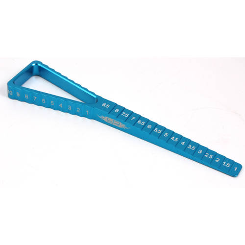 2 in 1 Ride Height & Droop Gauge (BU) for all 1/10 touring cars (#YT-0055BU)  - 0.20kg