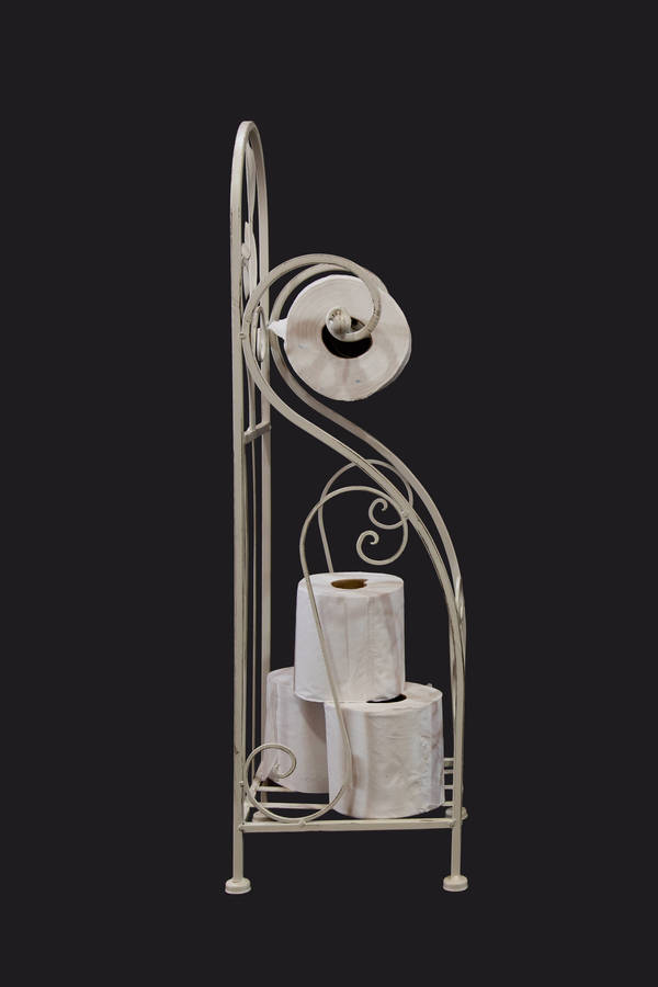 Toilet Roll Stand Antique White