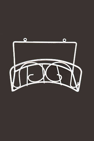 Plain Garden Hose Holder Antique White