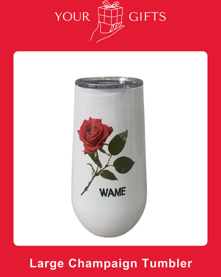 Custom Large Champagne Tumbler