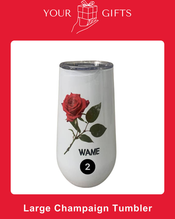 Custom Large Champagne Tumbler