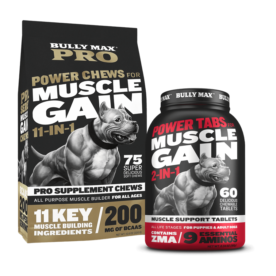 Bully Max PRO series 11-in-1 Power chews + Bullymax muscle support tablets