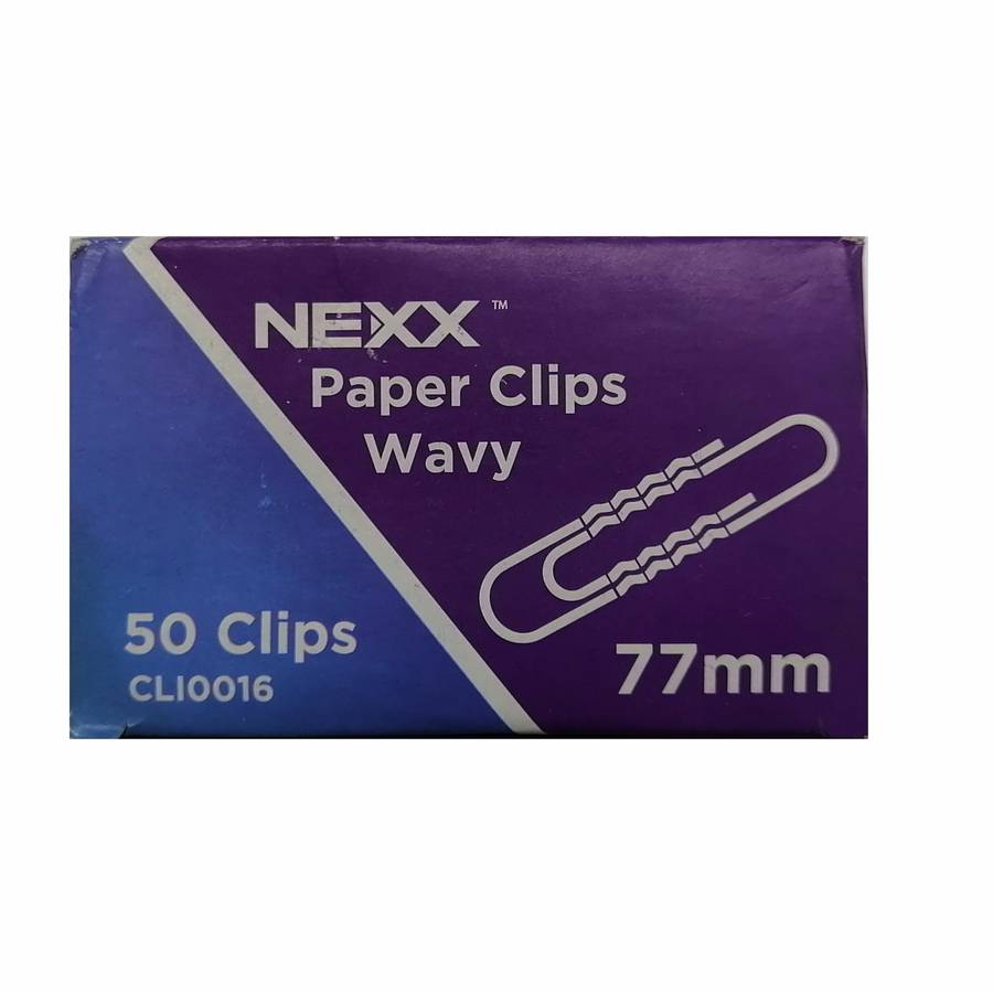 50 Paper Clips  77mm Silver