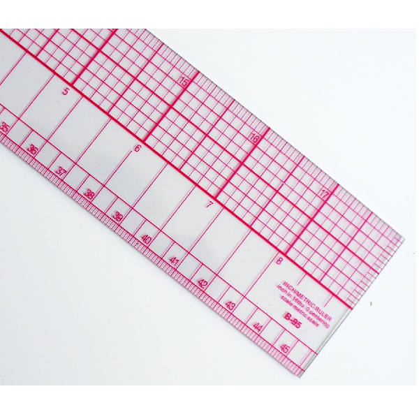 B95 C- Thru Ruler18inches (45cm)