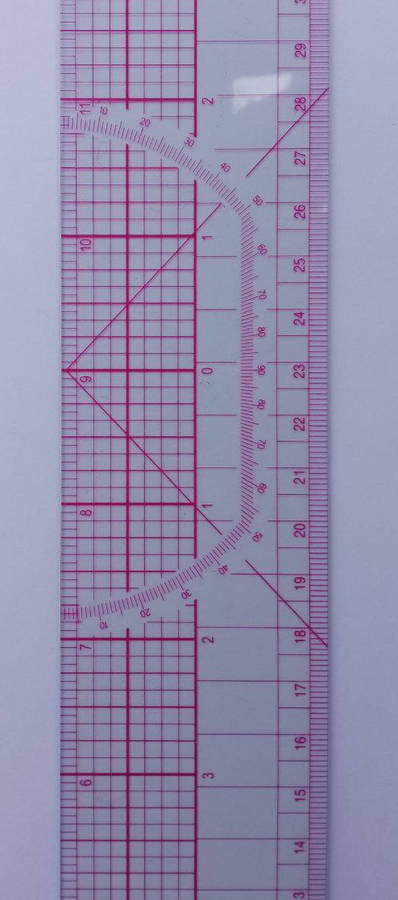B95 C- Thru Ruler18inches (45cm)