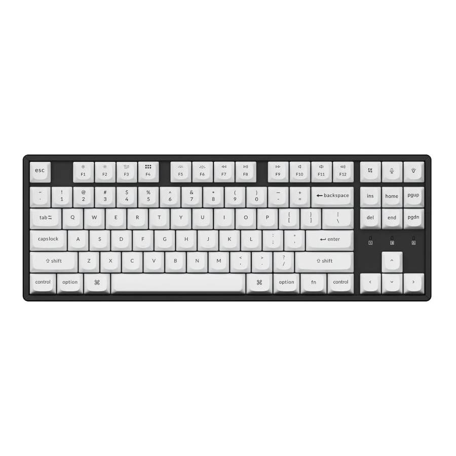 Keychron Double Shot PBT OSA Full Keycap Set - Black/White
