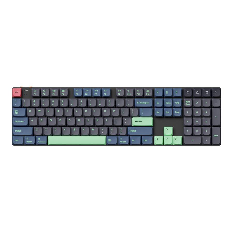 Keychron Low Profile Dye-Sub PBT LSA Full Set Keycap Set – Hacker Edition (133 Keys, PBT, ...