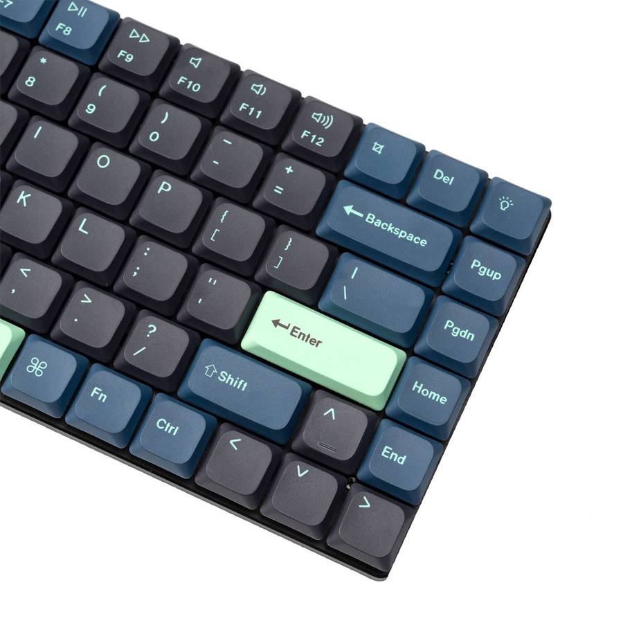 Keychron Low Profile Dye-Sub PBT LSA Full Set Keycap Set – Hacker Edition (133 Keys, PBT, ...