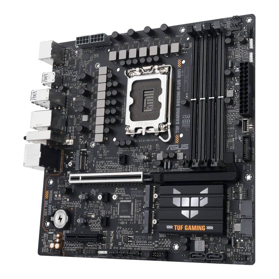 Asus TUF Gaming B860M-Plus Wi-Fi M-ATX Motherboard &#x2013; Intel LGA1851, DDR5, PCIe 5.0. Wi-Fi 7