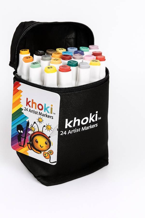 Pen & Markers - Khoki 24 Dual Tip Artist Markers Set was listed
