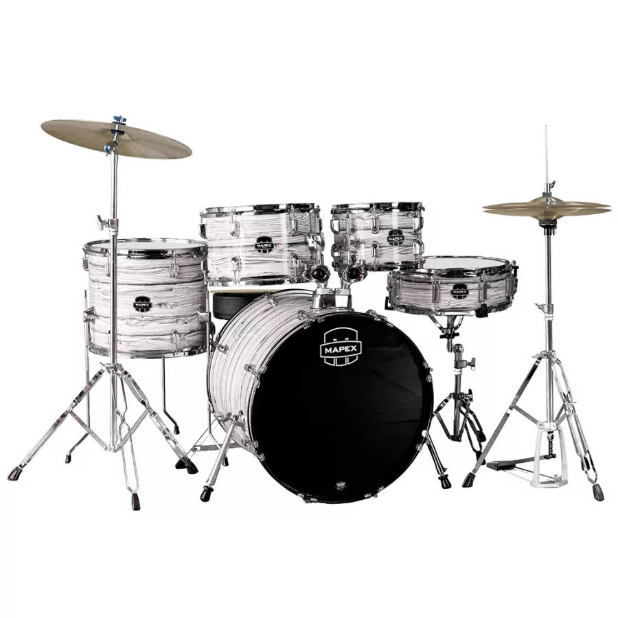 Drums & Percussion - Mapex COMET Rock Drum Kit - White Marblewood