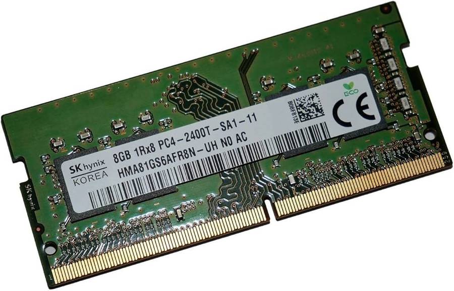 Memory (RAM) - SK Hynix 8GB 1RX8 PC4-2400T-SA1-11 DDR4 SODIMM