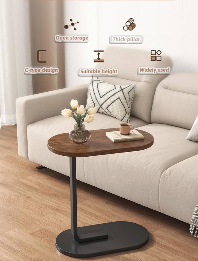 Tables - C Shaped Side Table, Modern C Shaped End Table for Small