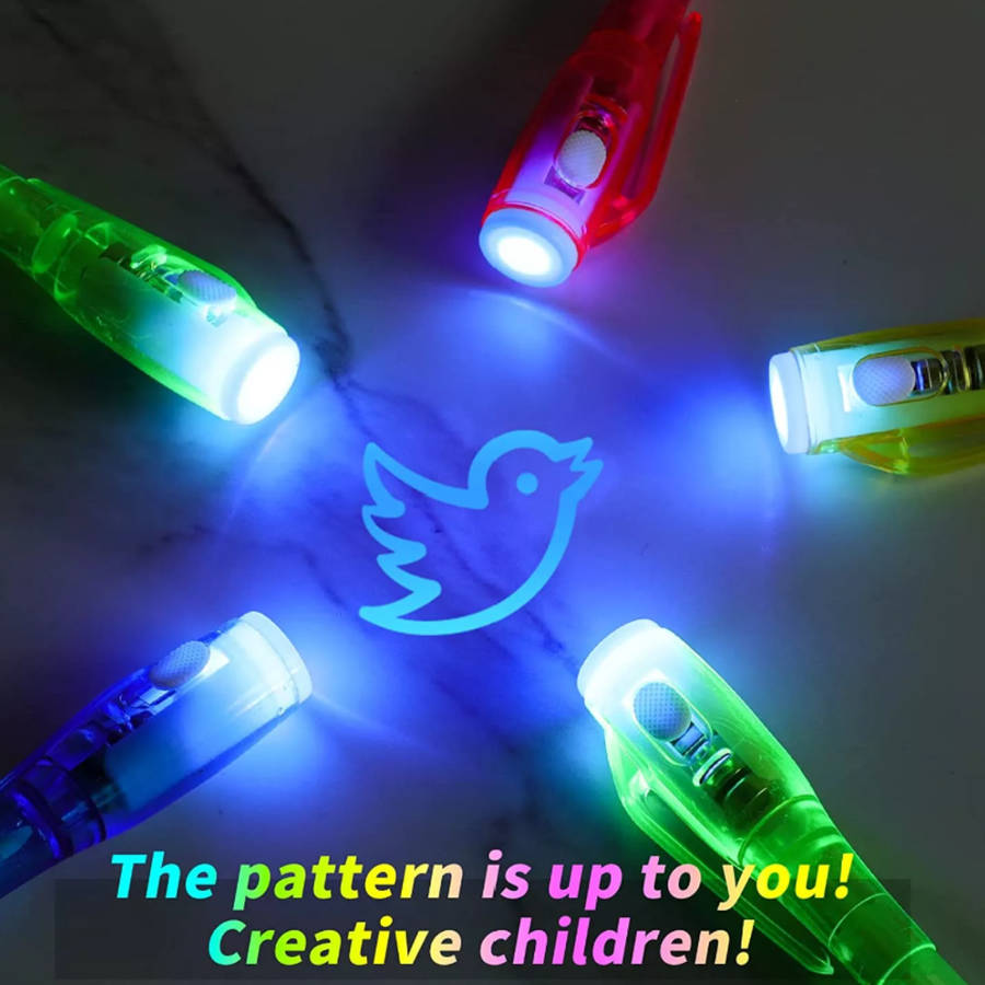 Pens & Pencils - Spy Pen - Invisible Ink Pen with UV Light in 7