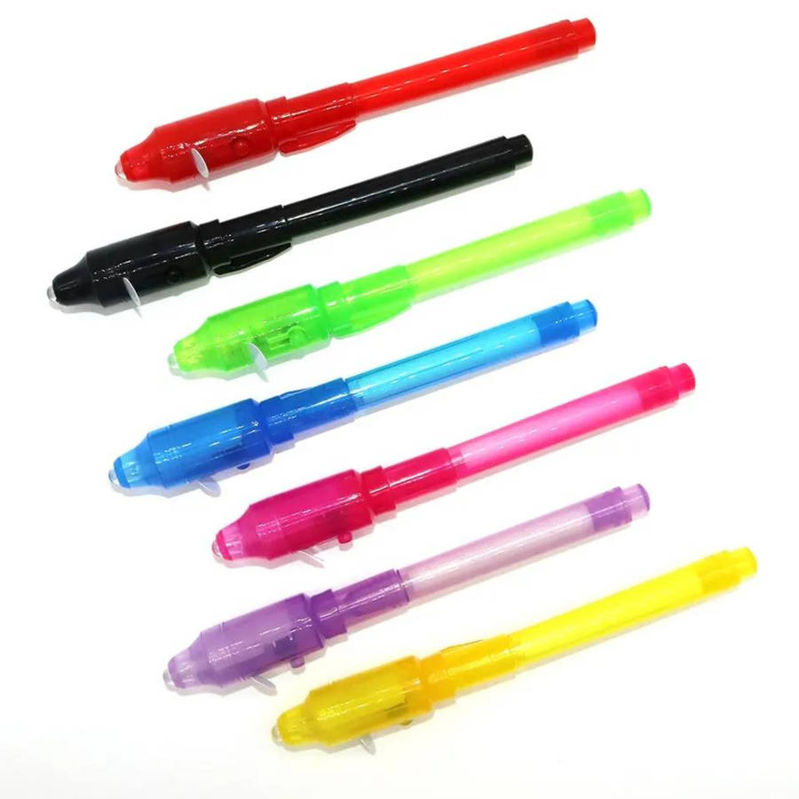 Pens & Pencils - Spy Pen - Invisible Ink Pen with UV Light in 7