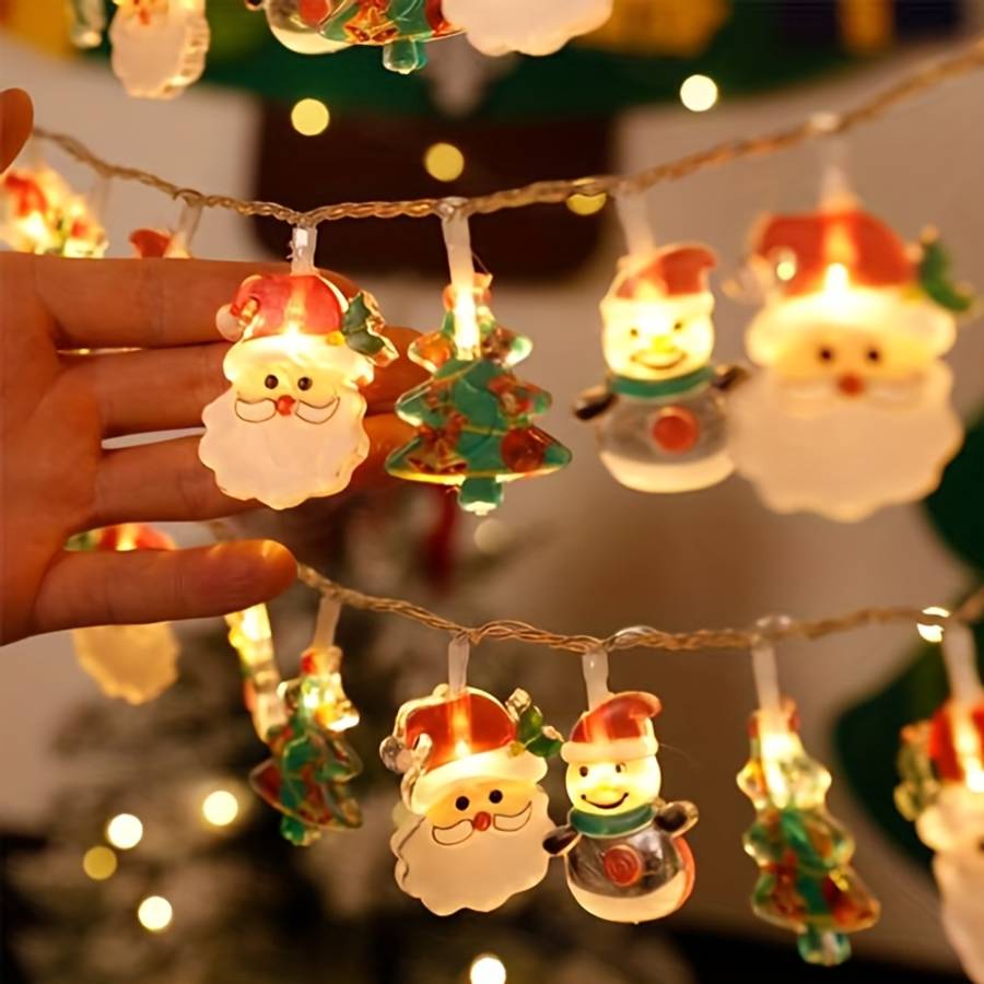 Holiday Decor - Christmas Lights Santa Claus 1.5M 10Led was listed