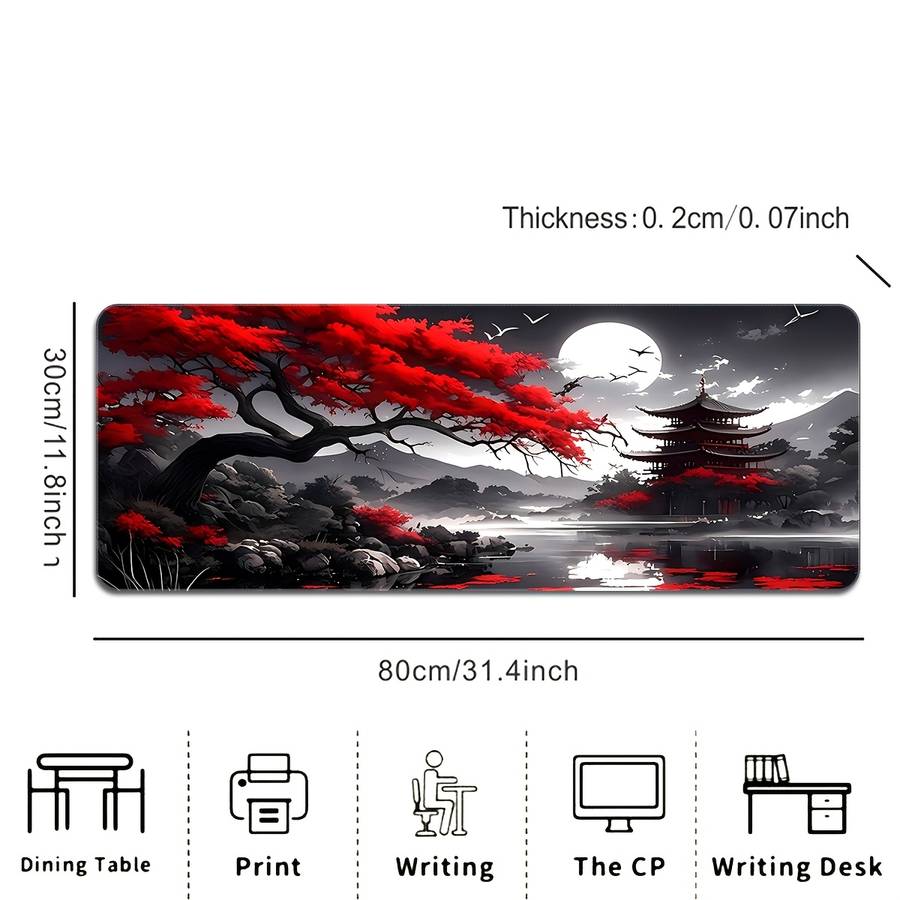 Mouse Pads - HeavyDuty WearResistant Large Fire Style Mouse Slip For ...