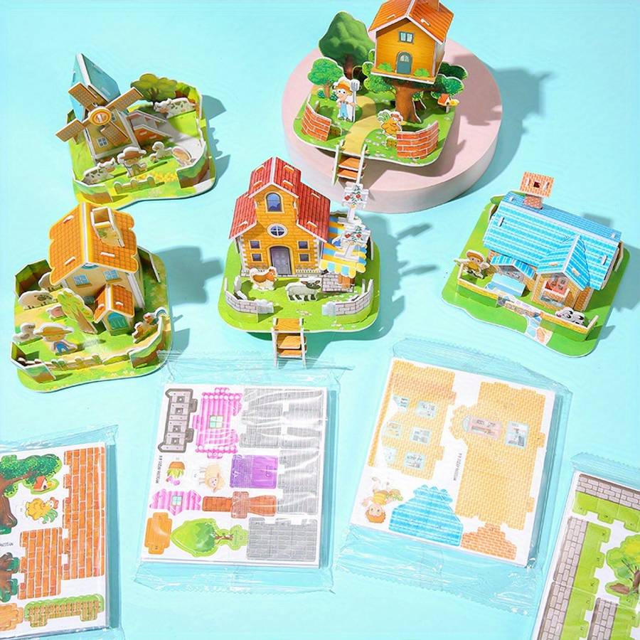 Other LEGO Building Toys 3D Building Model Puzzle Set Color