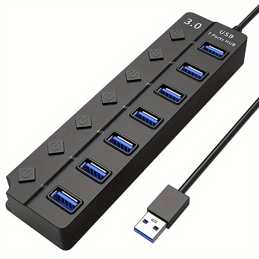 Programable Usb Led Indicator USB Hubs - 4-Port USB3.0 High Speed Hub with LED Indicator and ...