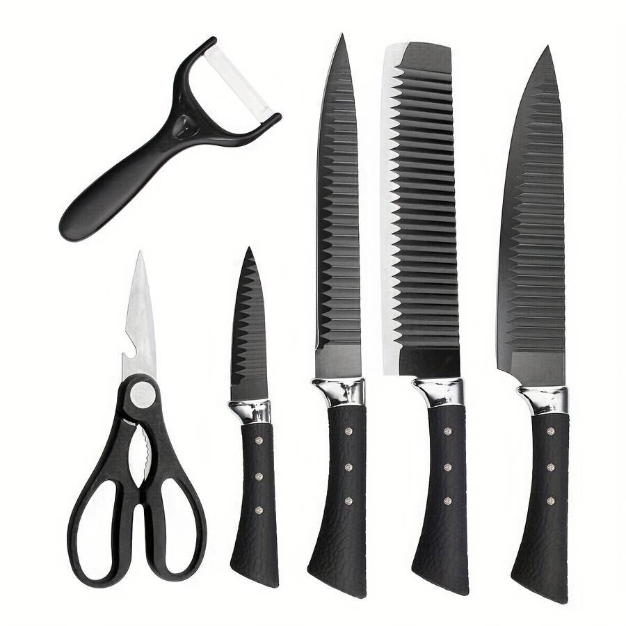 Knives - 6-Piece Non-Stick Coated Kitchen Knife Set was listed for