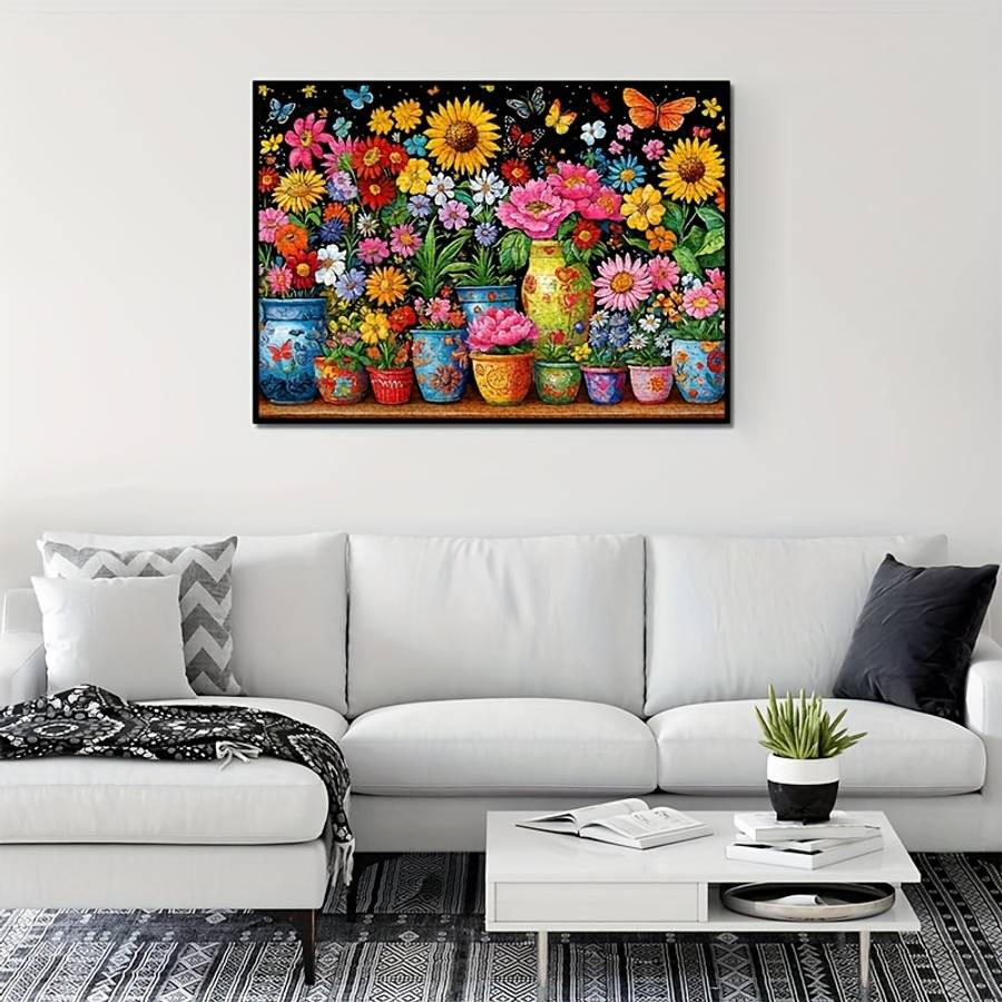 Other Puzzles - 1000pcs Floral Fantasy Jigsaw Puzzle Vibrant