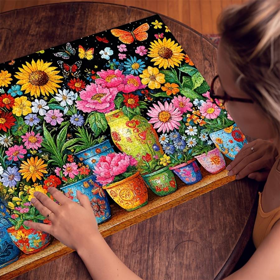 Other Puzzles - 1000pcs Floral Fantasy Jigsaw Puzzle Vibrant