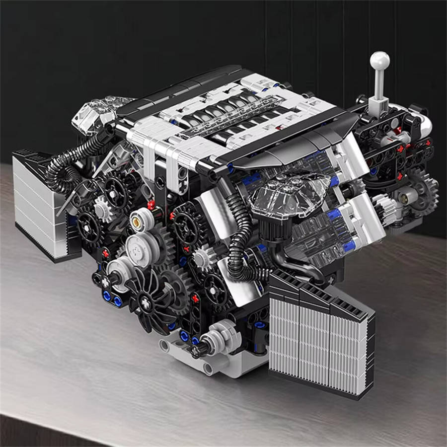 Touring Car - Silver - Mould King 10230 Technical Car Engine Toys The ...