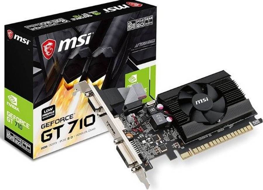 Graphics & Video Cards - MSi GeForce GT 710 2GD3H LP 2GB DDR3 Graphics ...