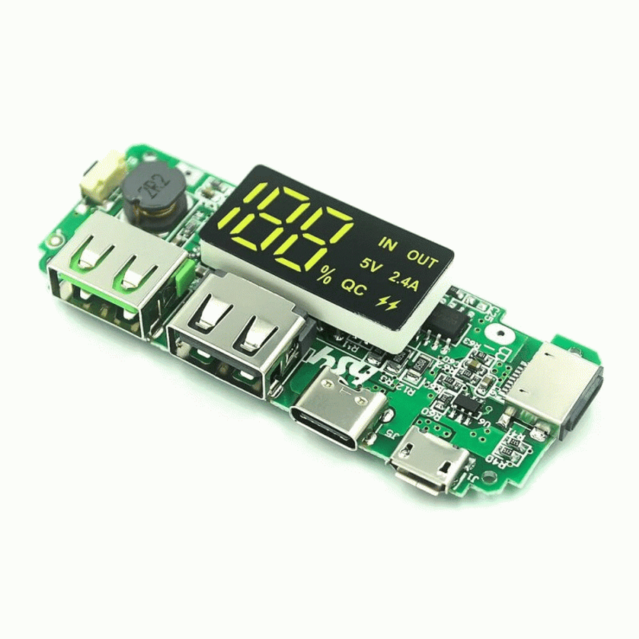 Chargers - Dual USB 5V 2.1A + 1A Lithium Charger (powerbank) module ...
