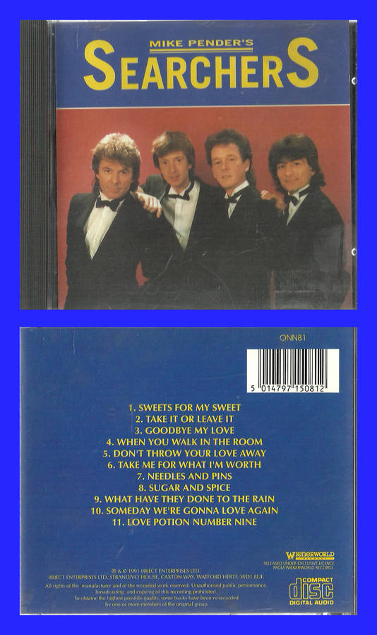 Pop - MUSIC CD - MIKE PENDER`S SEARCHERS (CONDITION - AS NEW) for sale ...