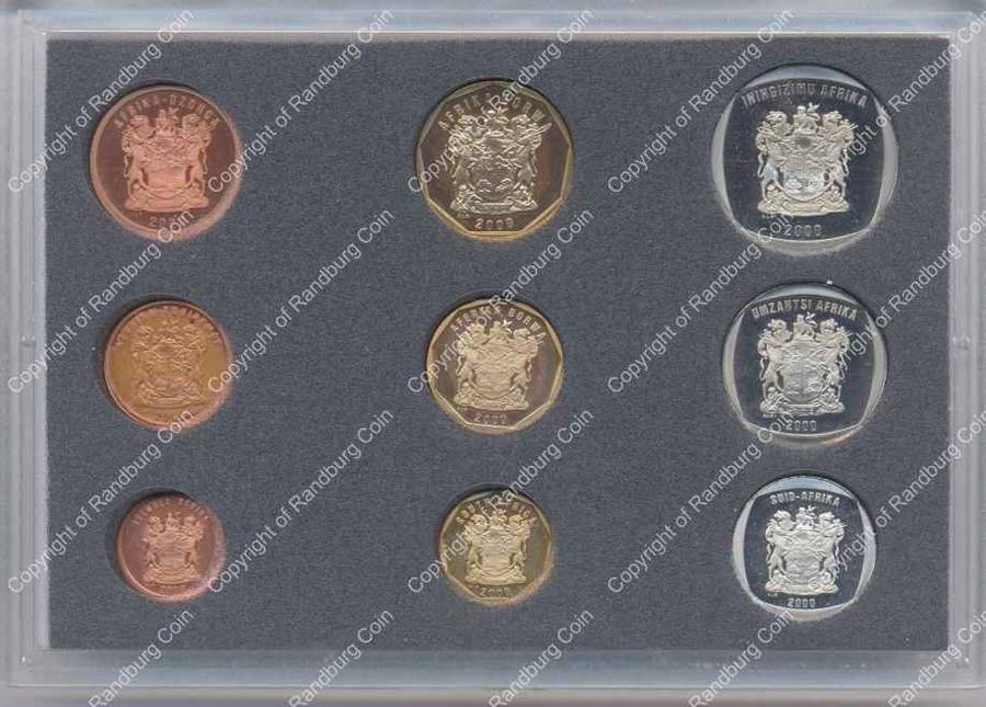 Proof Sets - *#* 2000 SA Proof Set in Original SA Mint box Mintage 3703 ...