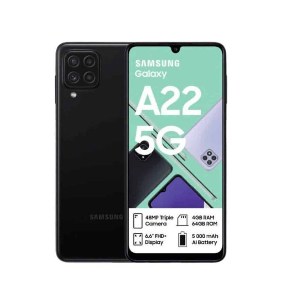 Samsung - Samsung Galaxy A22 5G 64GB Black Demo for sale in