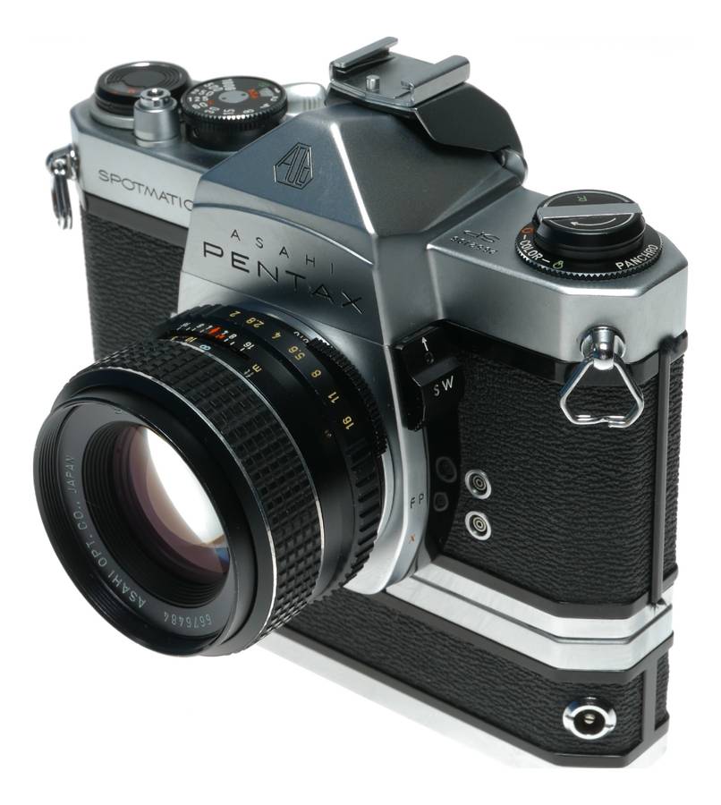 35mm SLR - Pentax Spotmatic SLR Camera Motor Drive Super Lite