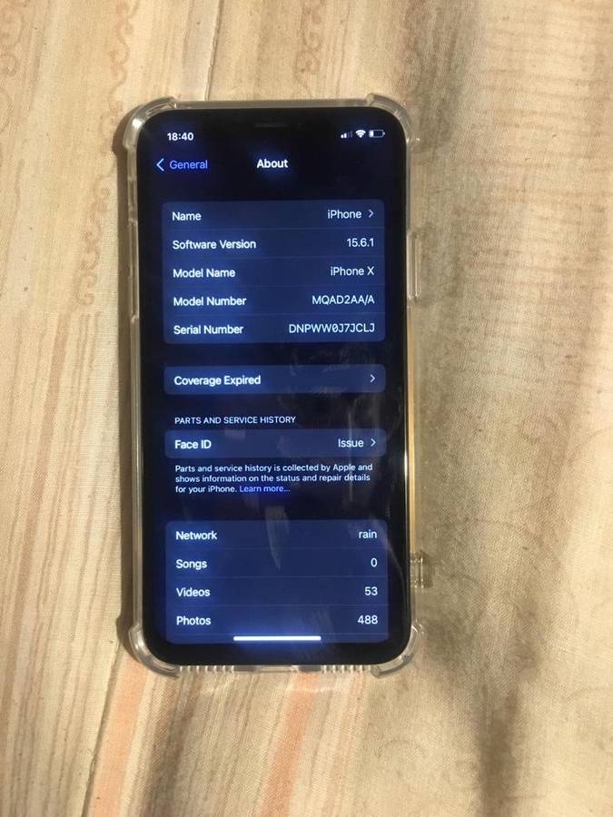 iPhone X 64GB 84% battery health