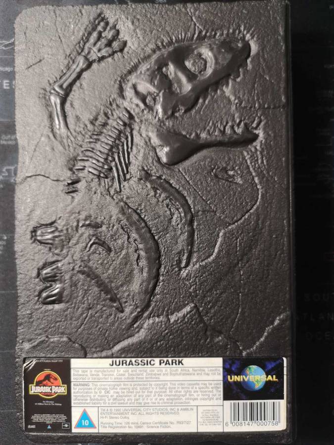 Rare Jurassic Park VHS Video Tape