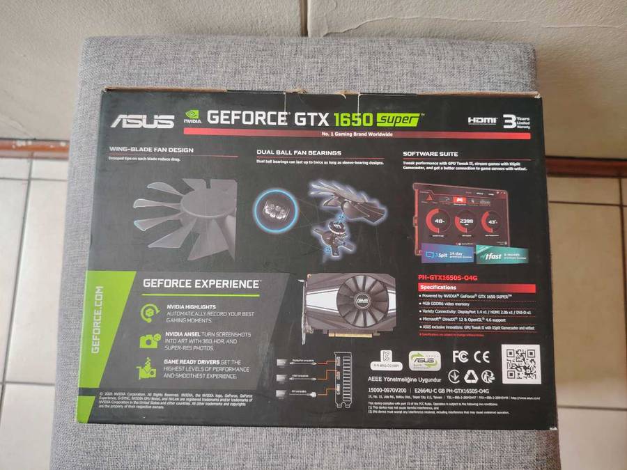 ASUS Phoenix GeForce GTX 1650 SUPER OC Edition 4GB