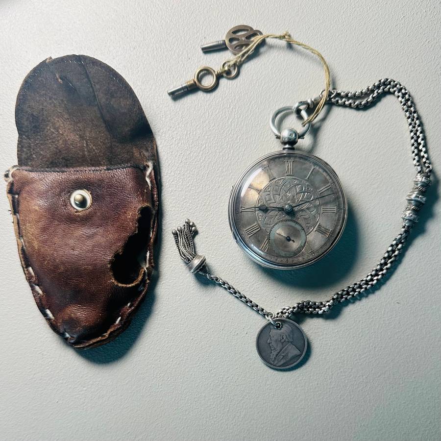 Silver Pocket Watch 1869 - Boer War & President Paul Kruger Family Related