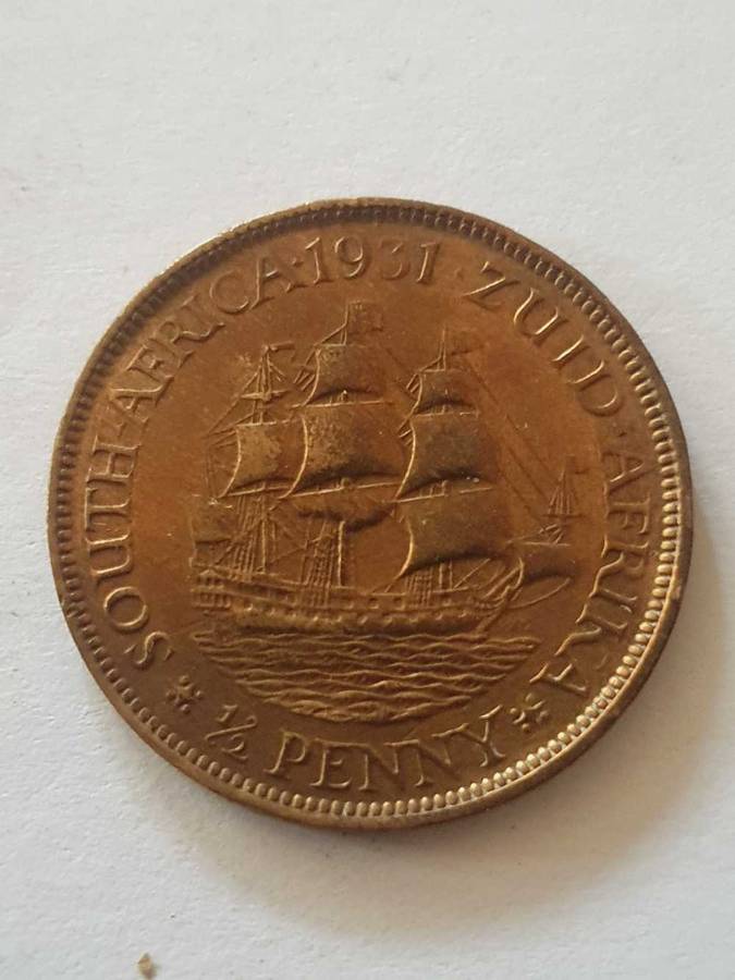 South Africa George VI Penny 1931 Dromedaris