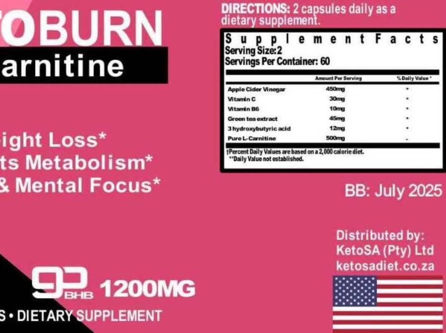 Keto burn l carnitine  capsules  and gummies