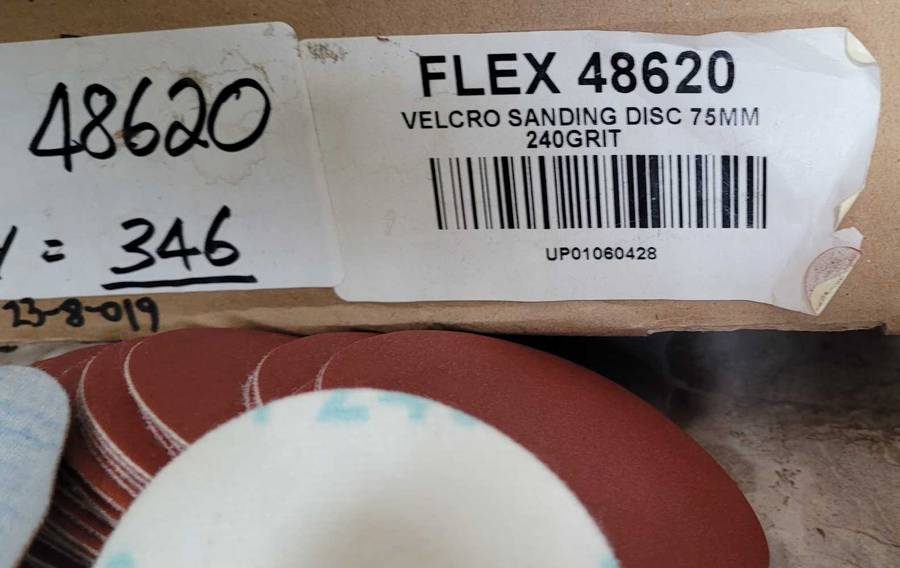 10x Flexi 48620 Sanding Discs, 75mm, 240 Grit (BID PER PACK Of 10x)!!!