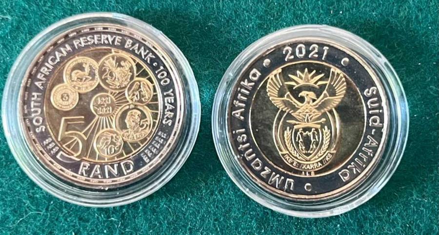 2021 SA RESERVE BANK 100YRS ANNAVERSARY R5