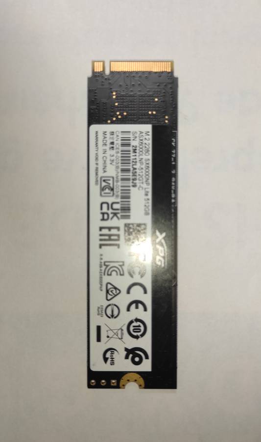 512GB XPG SX6000 LITE