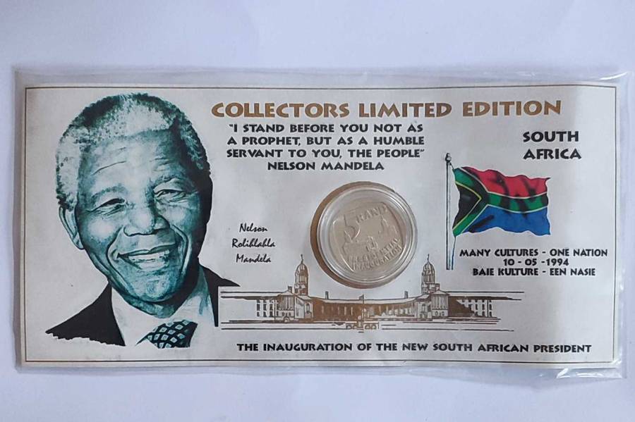 Presidential Inauguration Collectors Limited Edition 5 Rand Coin