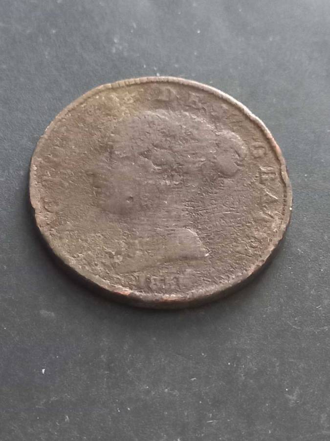 1856 Great Britain Half penny